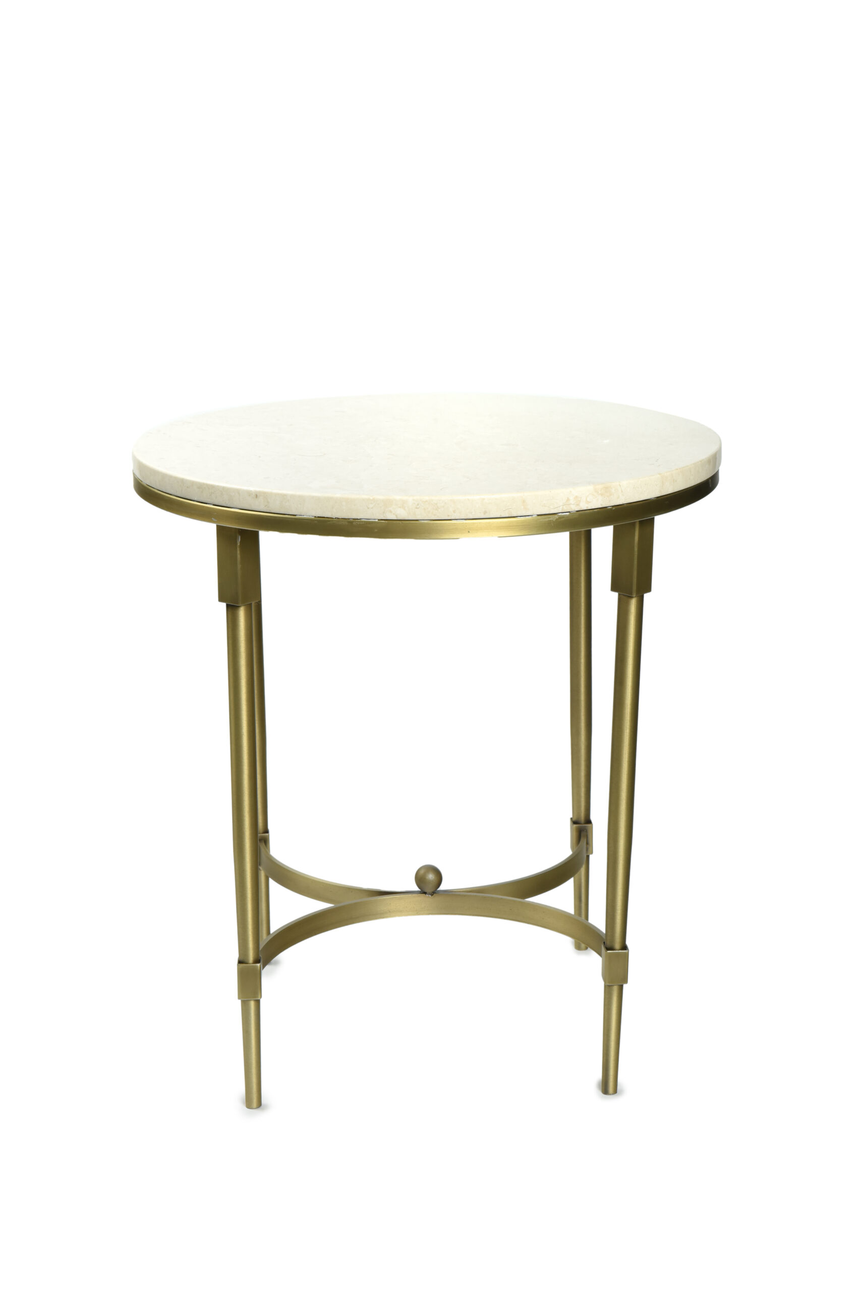 Beige Marble Side Table