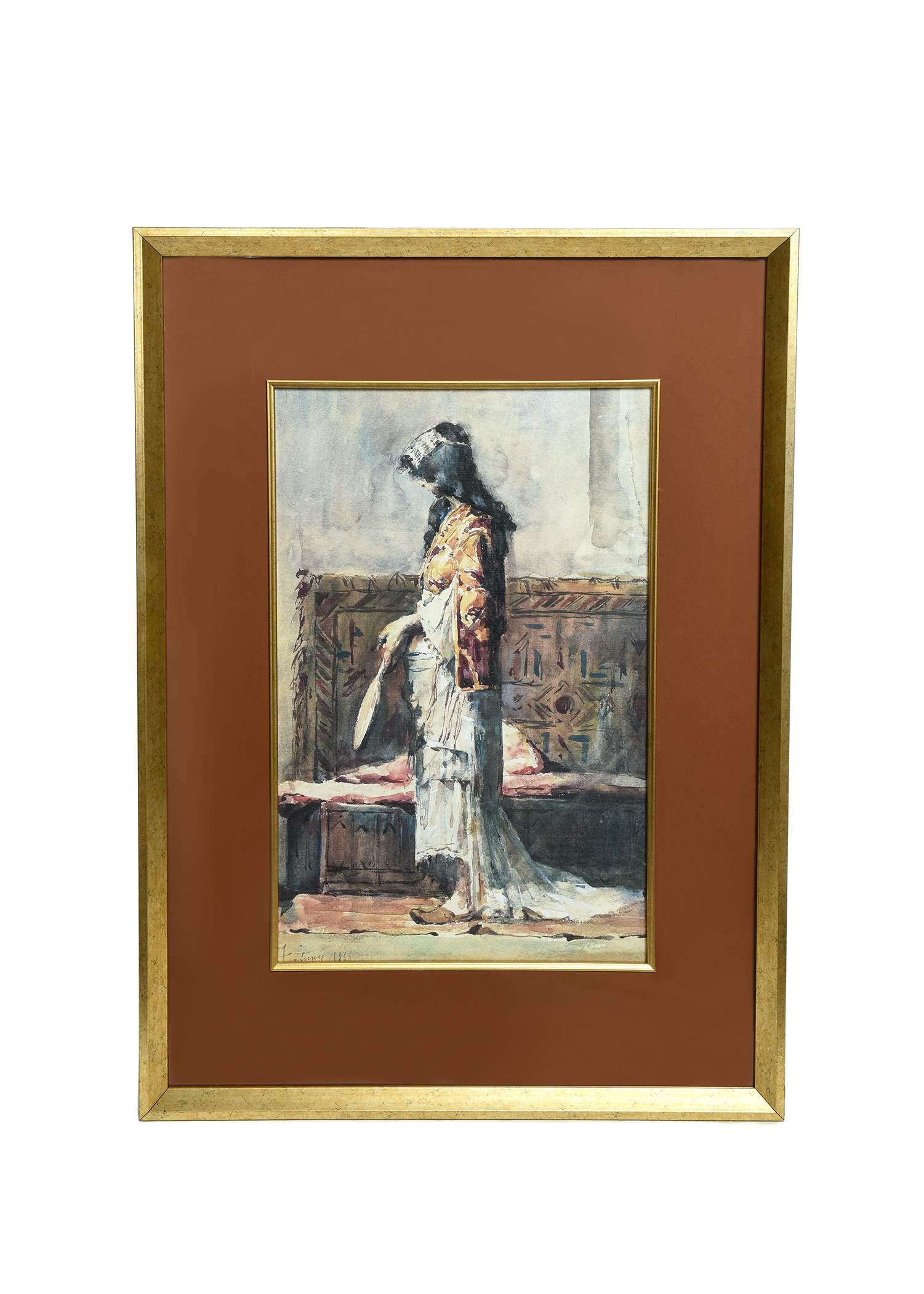 Fabric Merchant Lady Painting