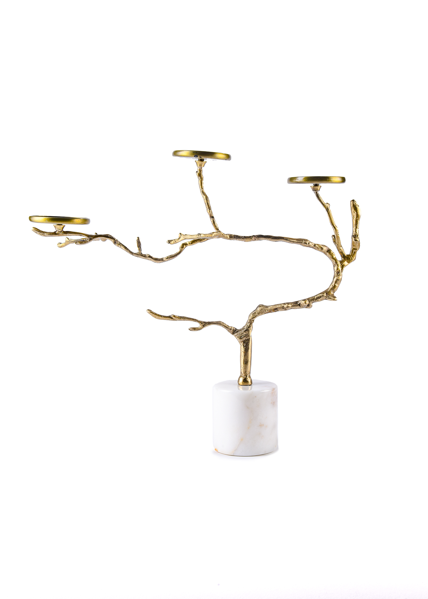 White Marble 3 Candle Hanger