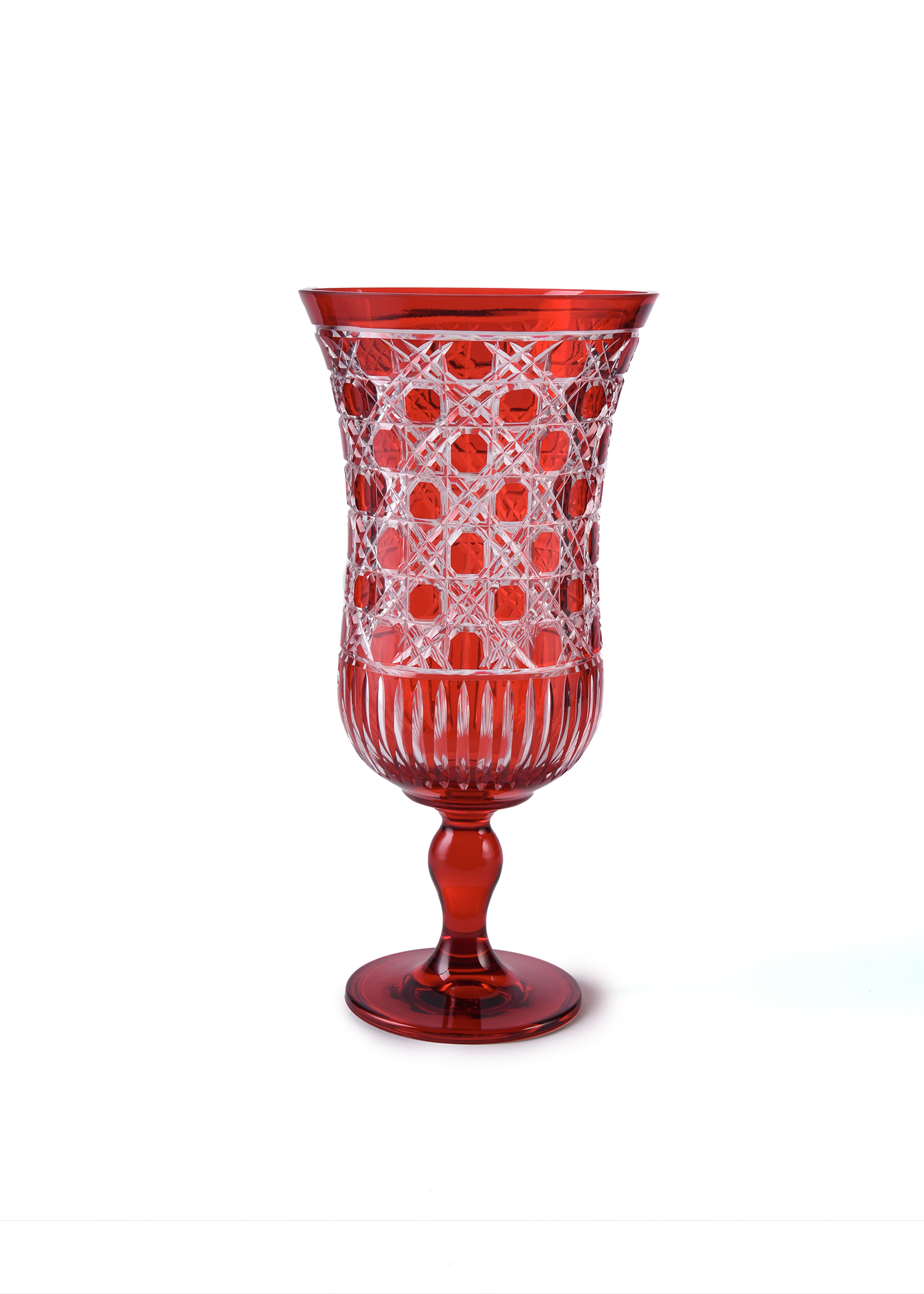 Tall Red Vase