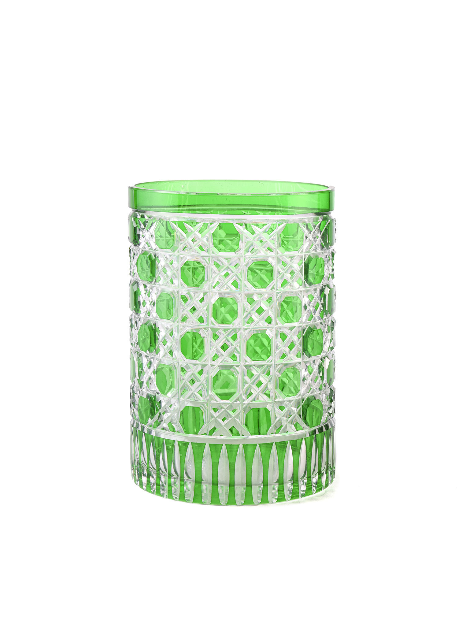 Green Cylinder Pot