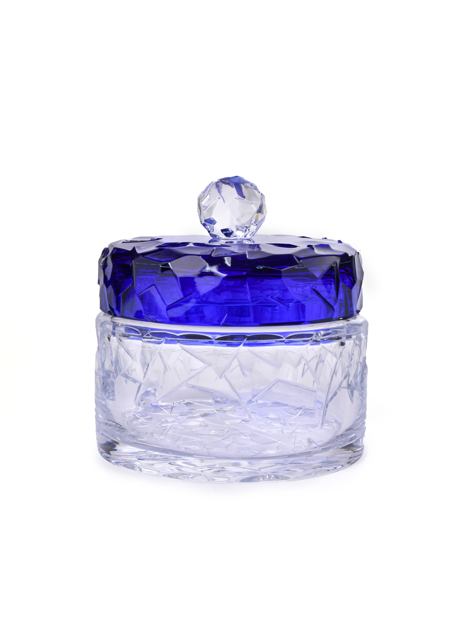 Cesar Crystal Transparent & Blue Medium