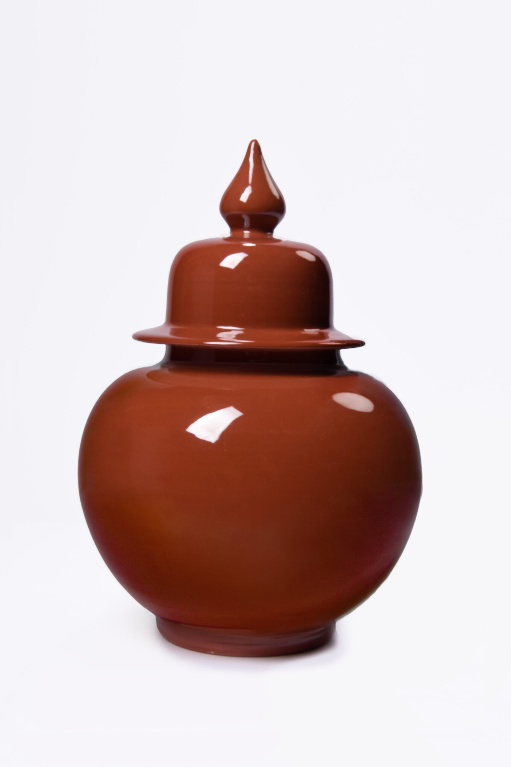 Orange Coverd Jar Medium