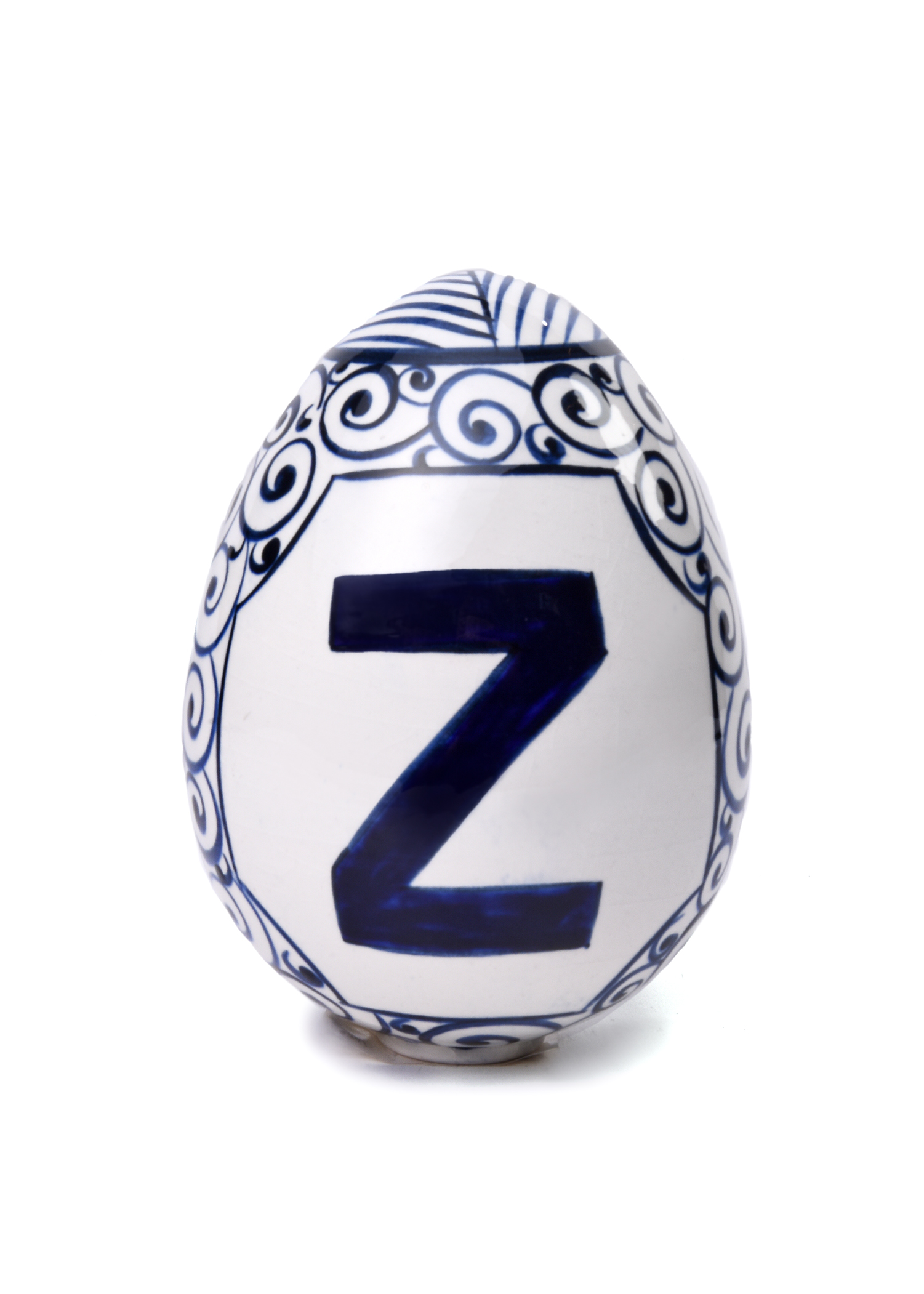 Lettered Blue Egg Medium