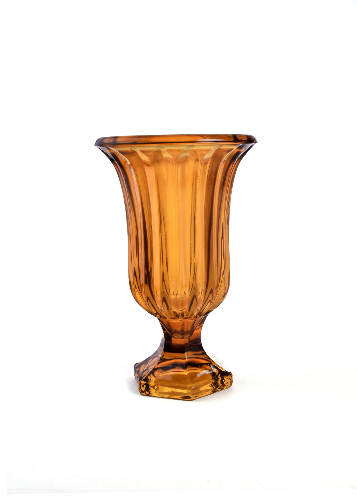 Amber Oval Vase Medium