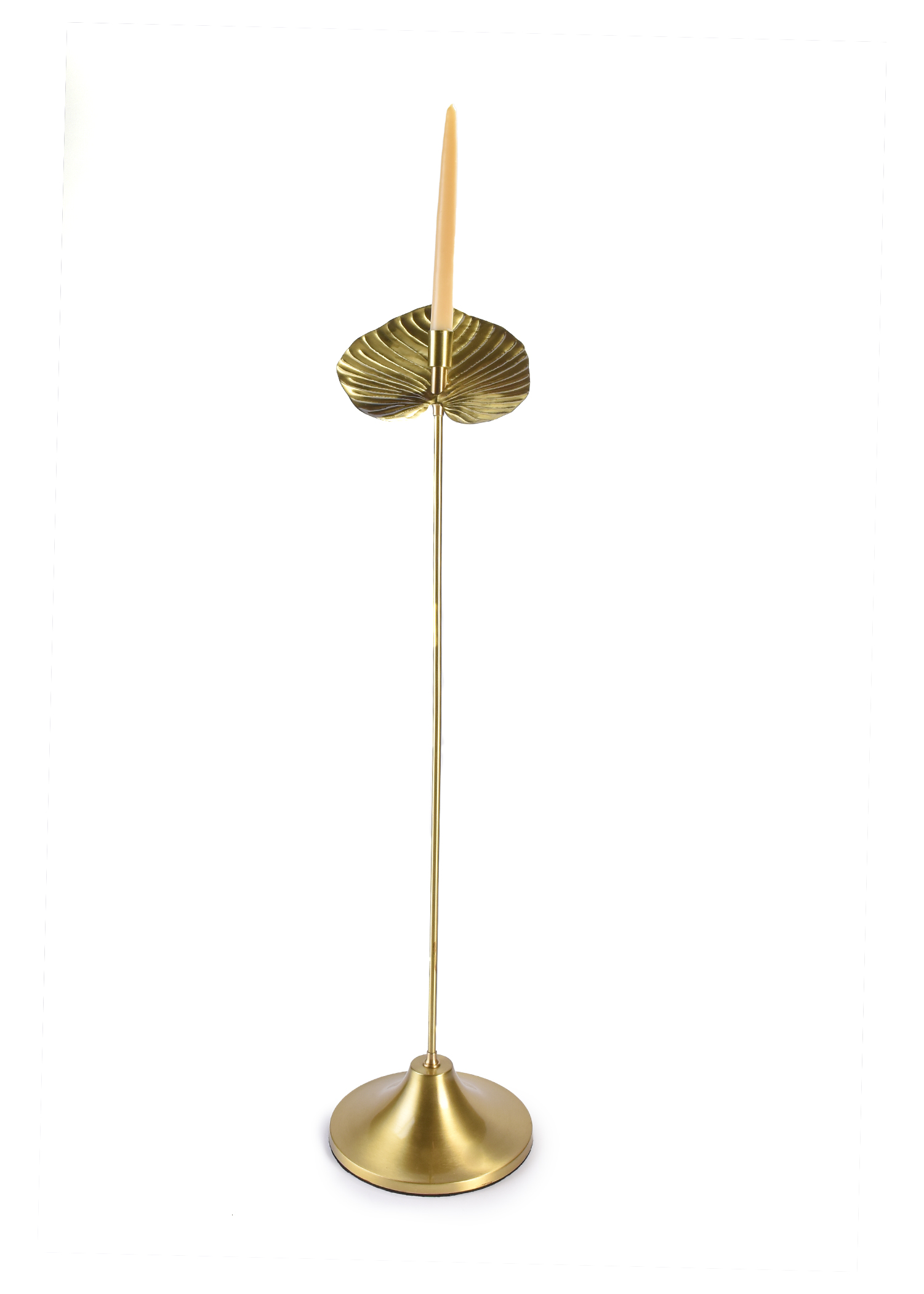 Handmade brass Anthurium Candlestick 1