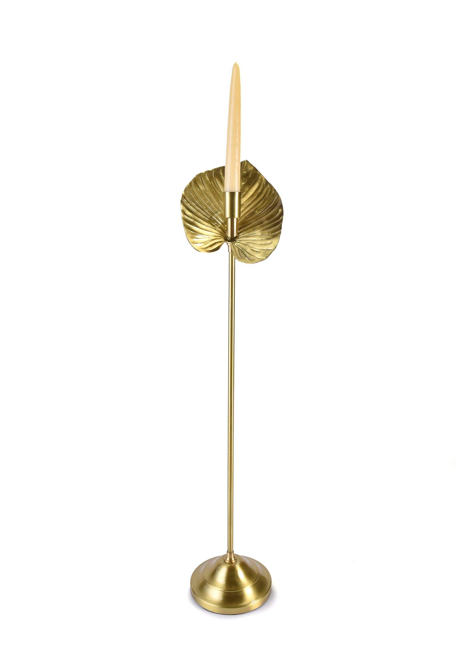 Handmade brass Anthurium Candlestick 2