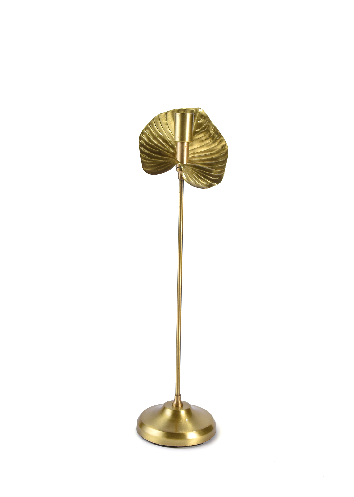 Handmade brass Anthurium Candlestick 3