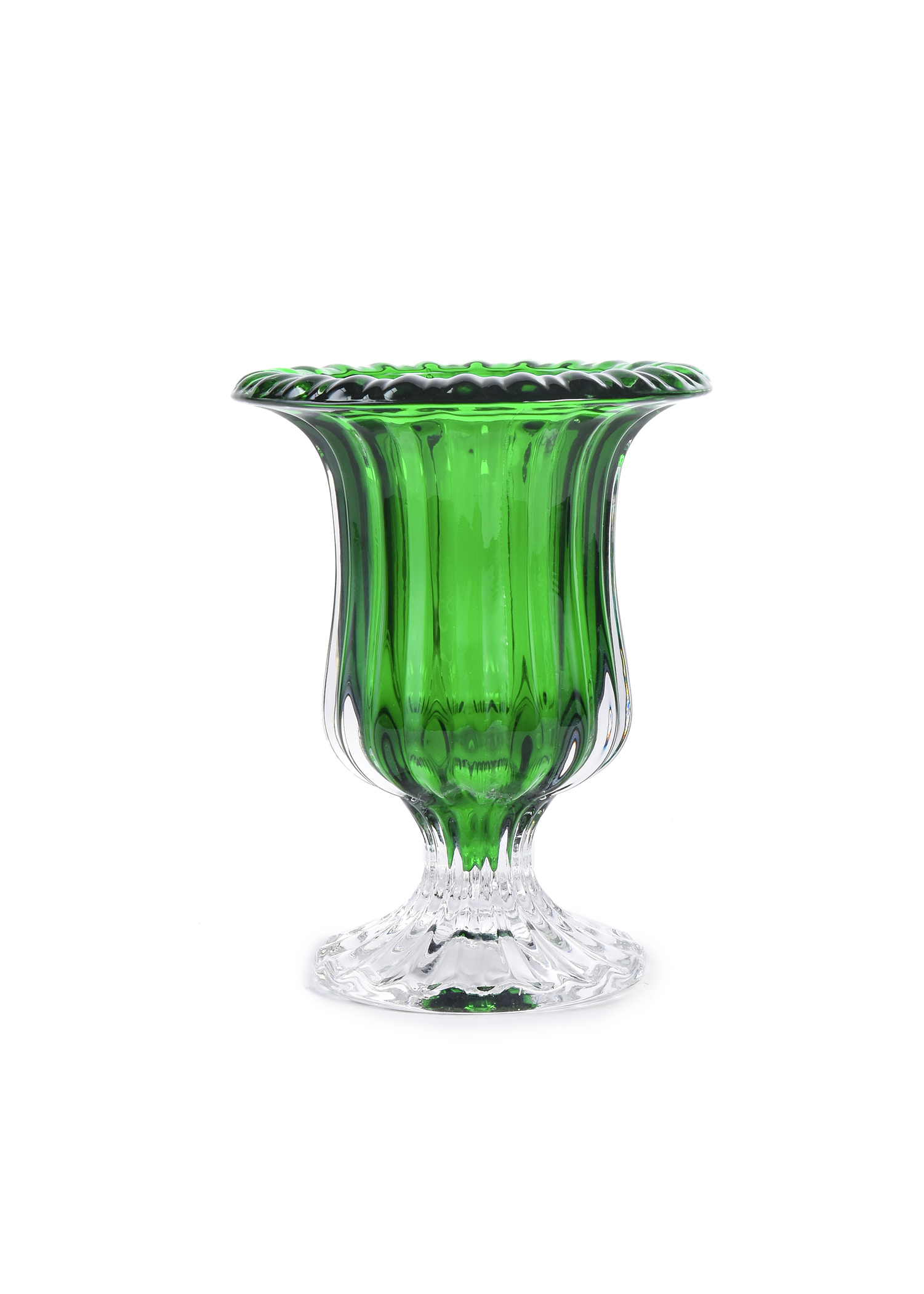 Small Oval Green Vase