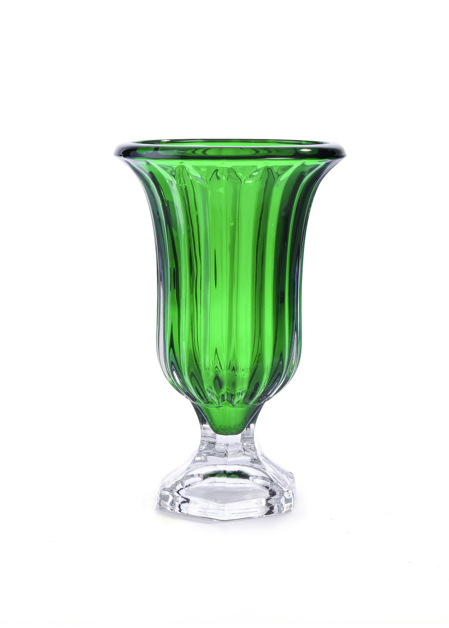 Large Oval Green Vase