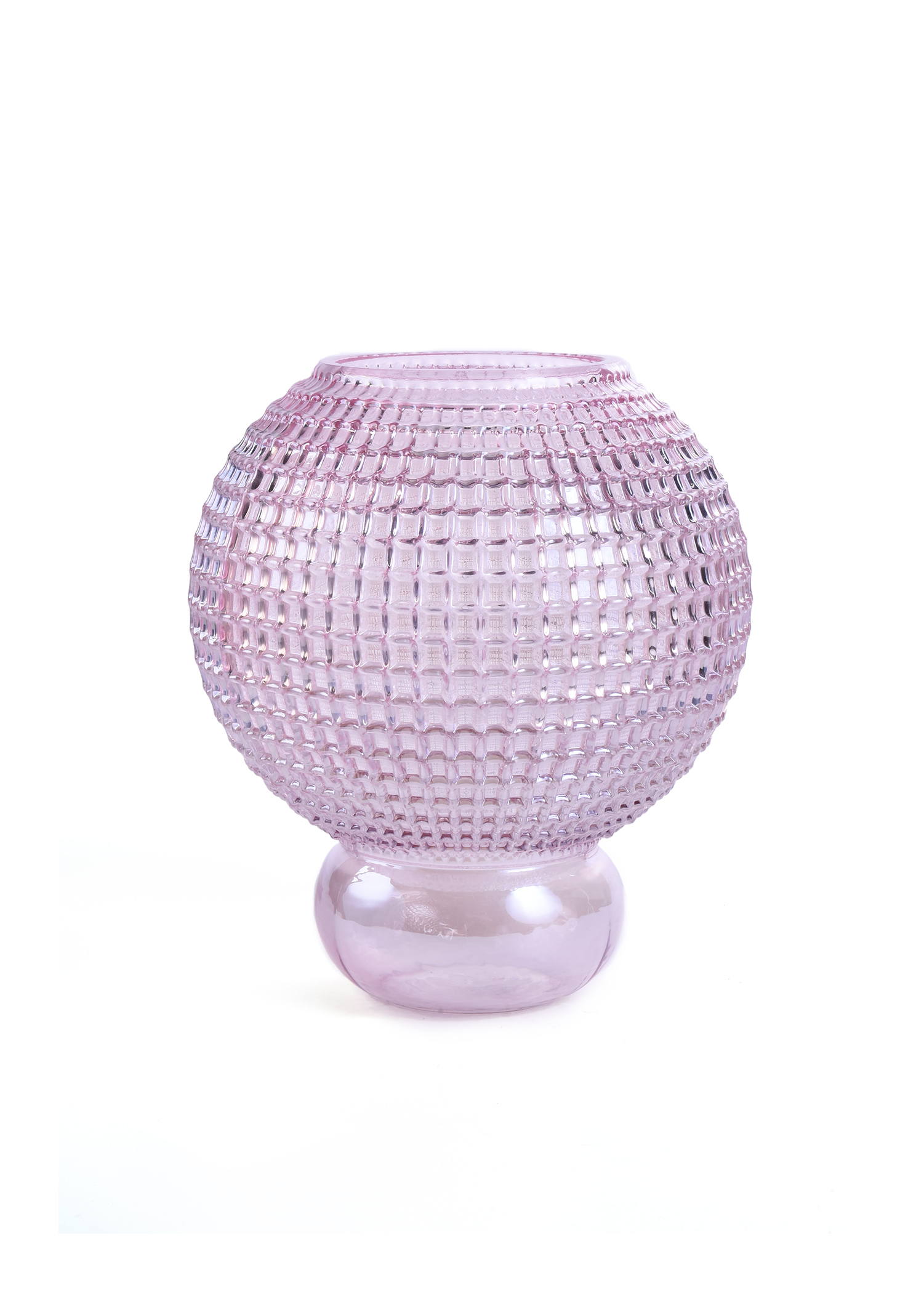 Light Pink Globe Vase Medium
