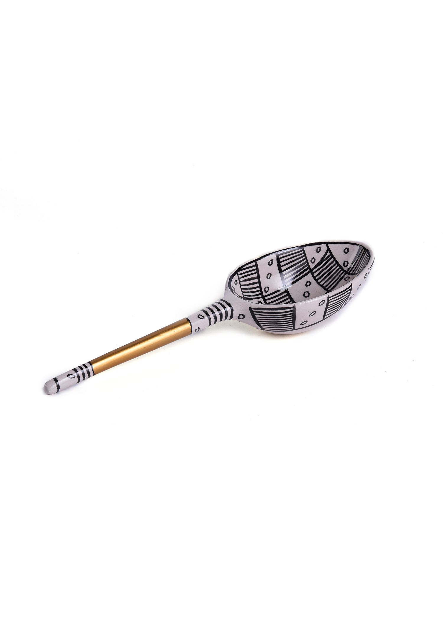 Black, White And Gold Spoon Accessory