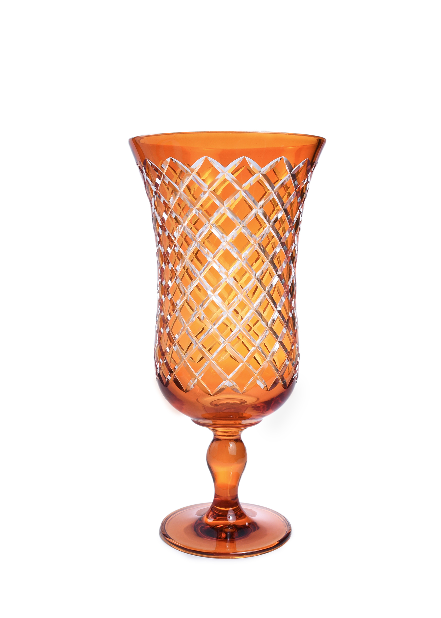 Tall Orange Vase