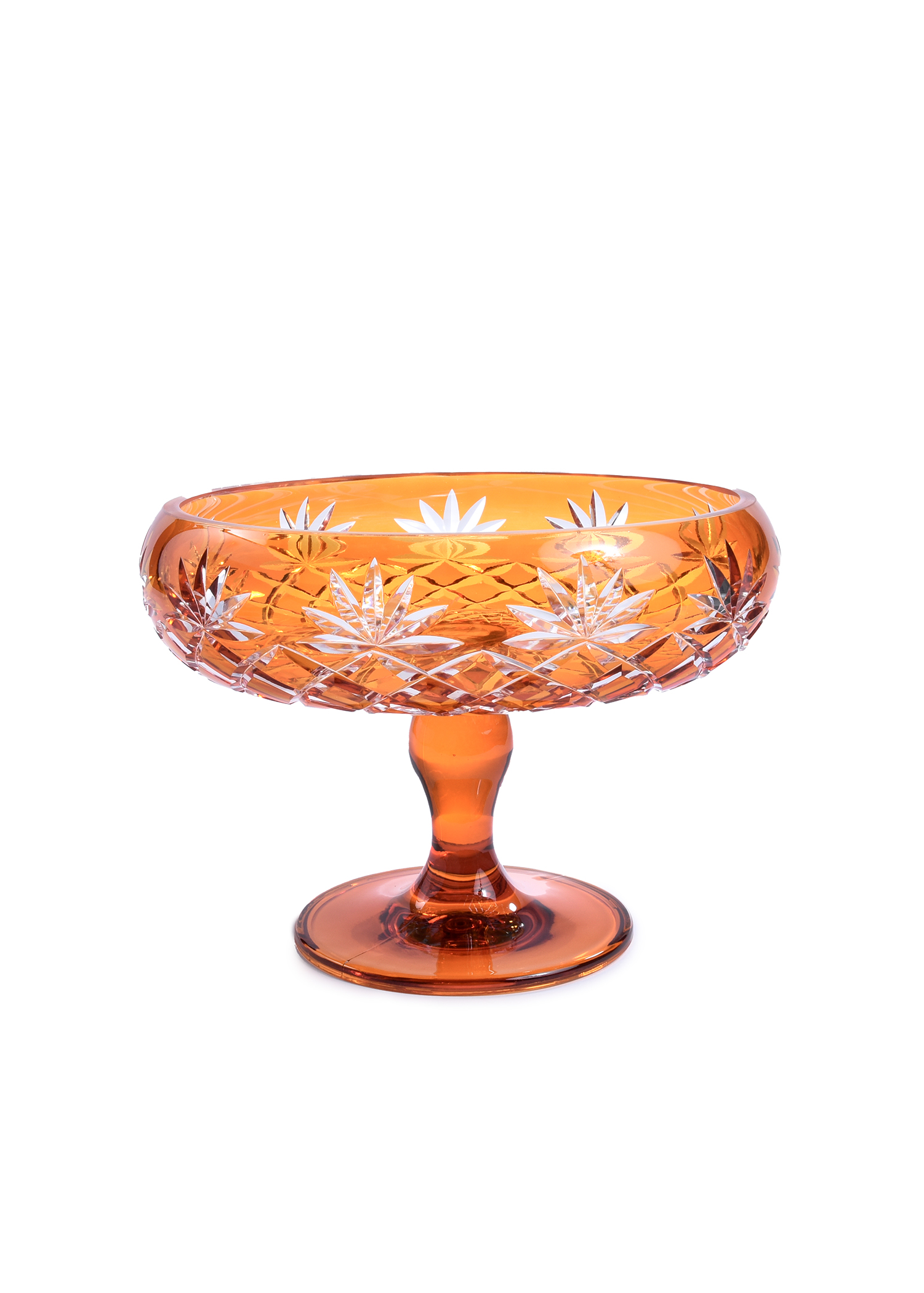 Orange Single Leg Vase
