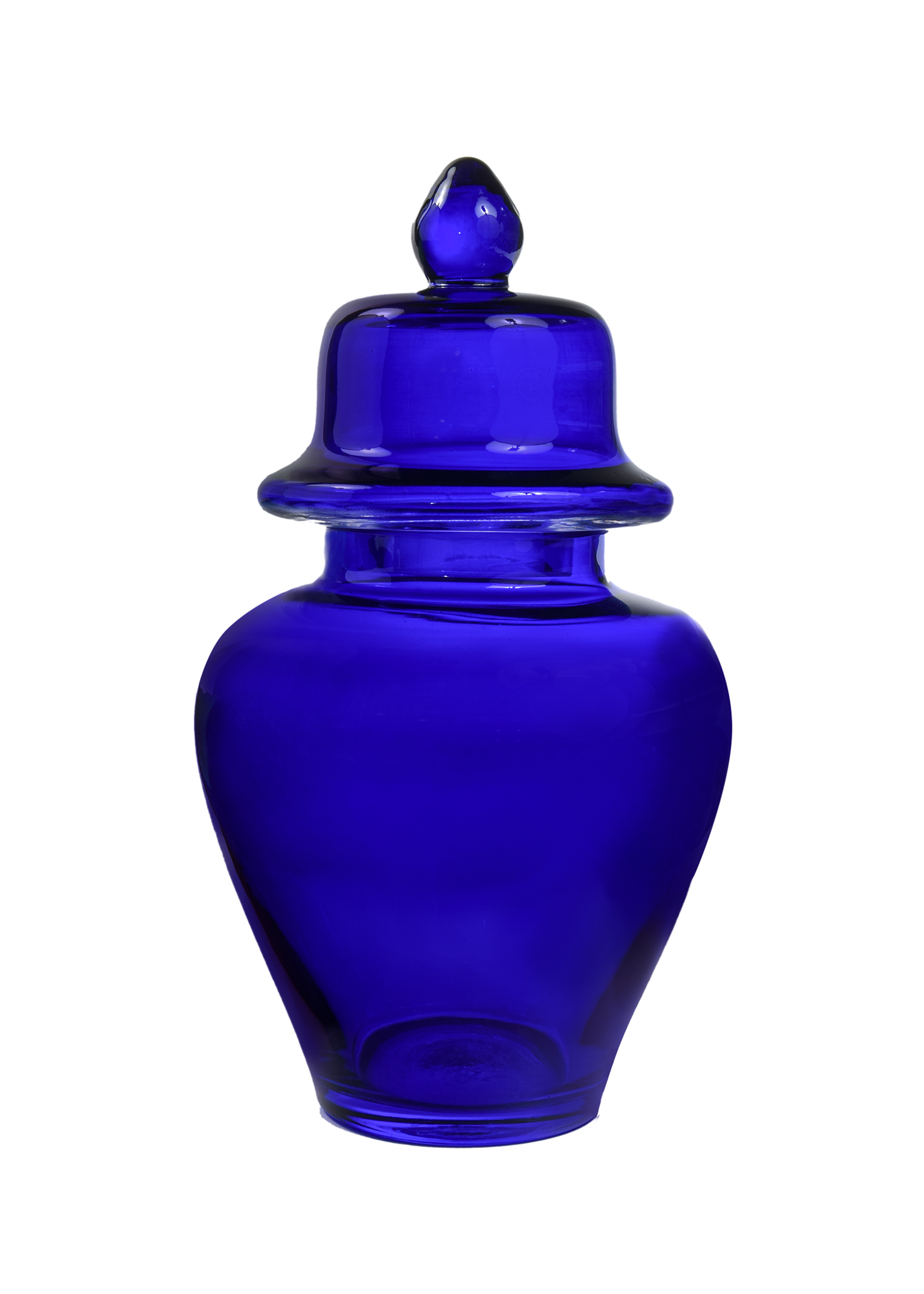 Vibrant Blue Glass Jar medium