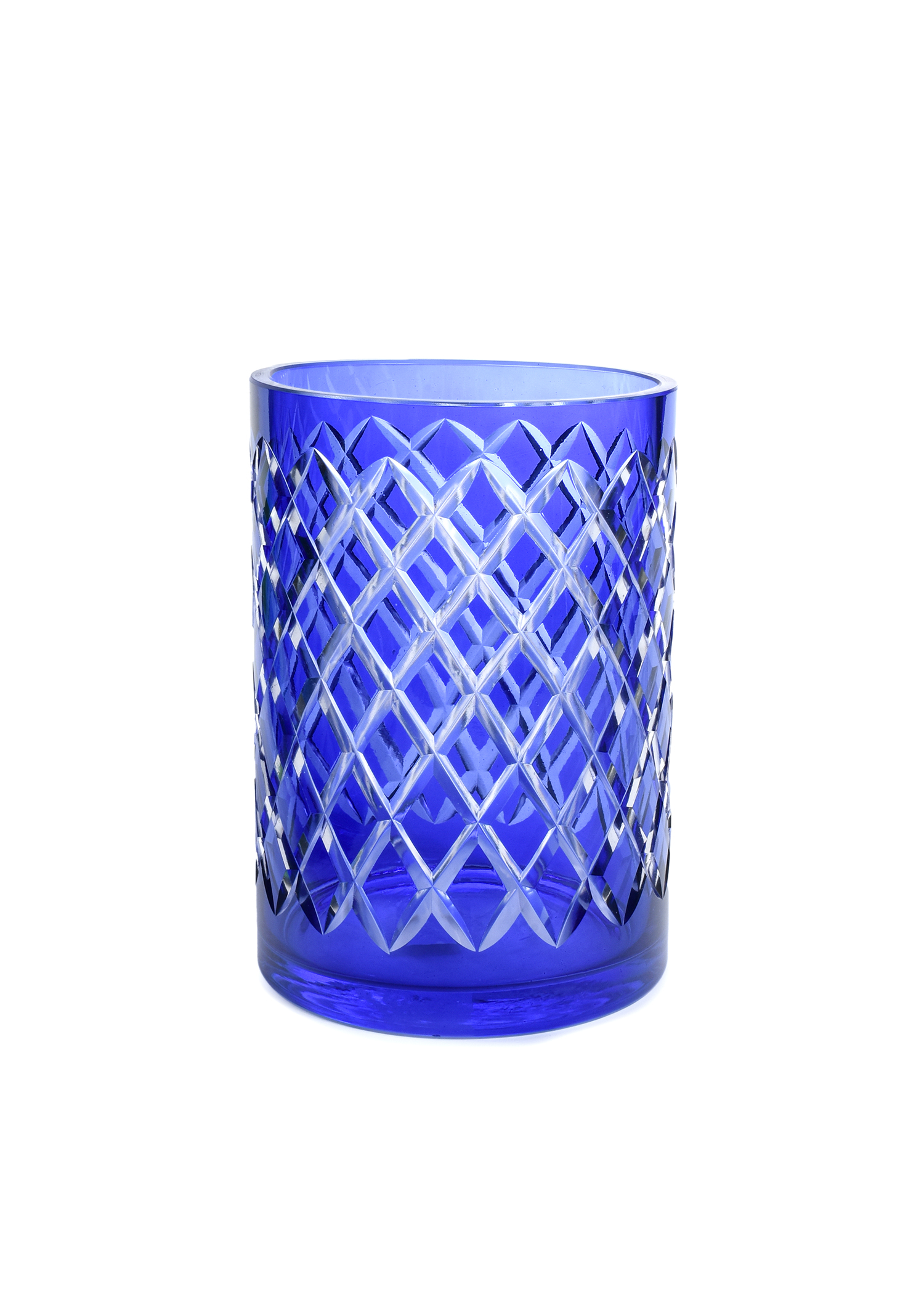 Blue Cylinder Pot