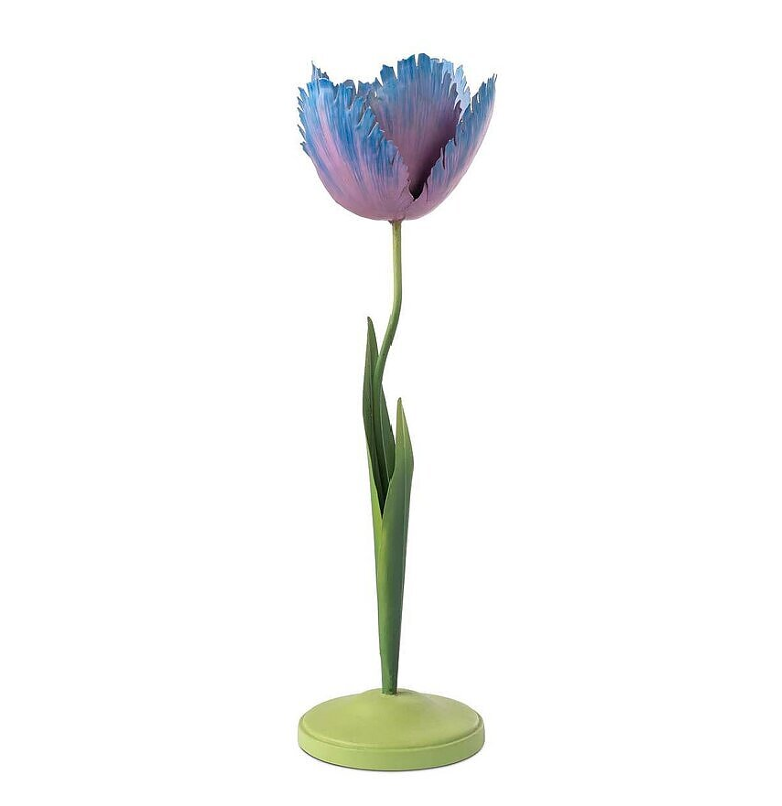 Blue and Violet Tulip Candle Holder