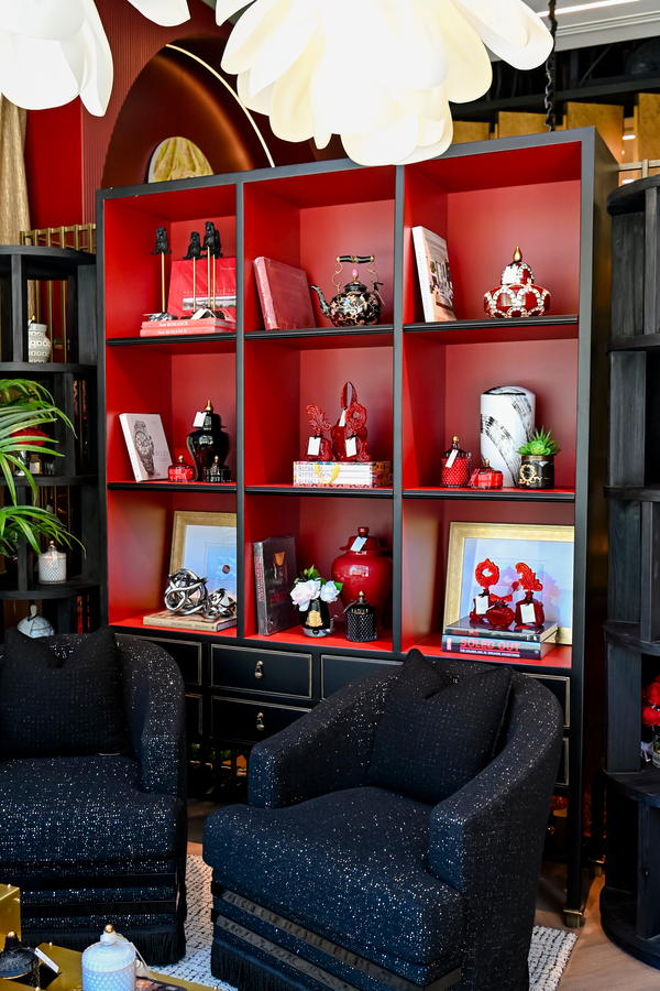 Red and Black Cabinet