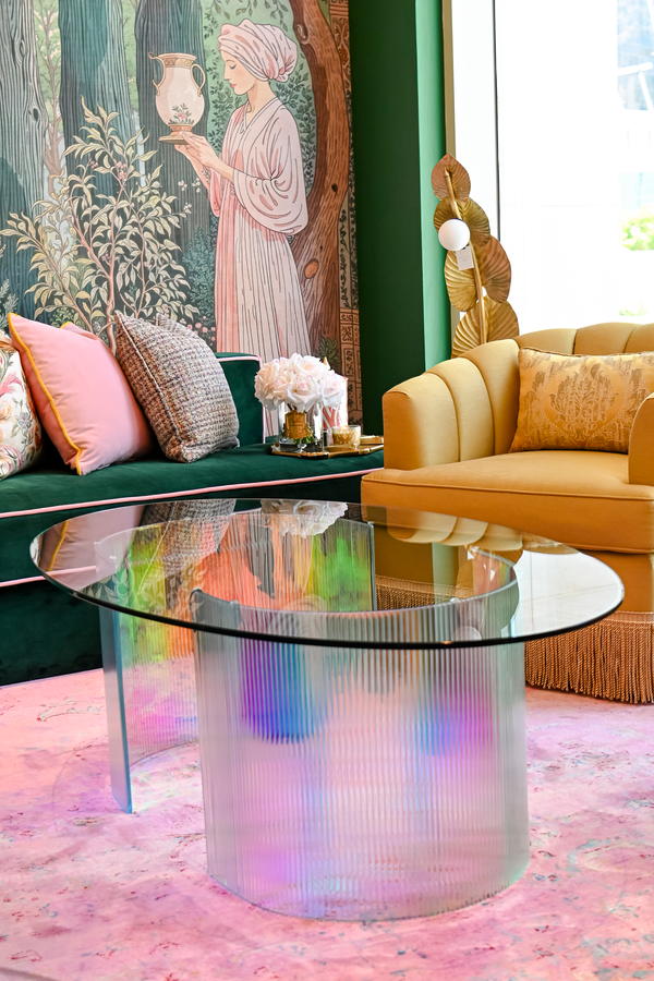 Holographic Glass Coffee Table