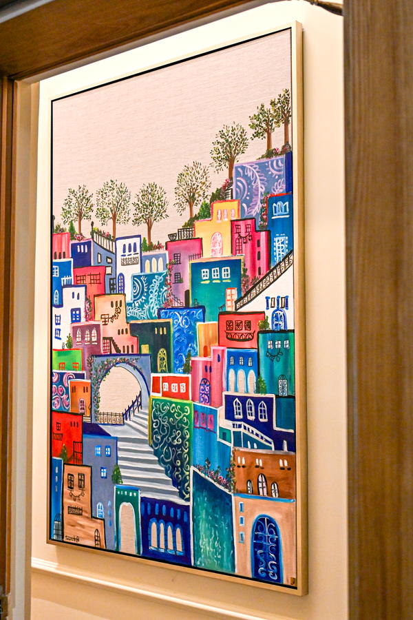 Colorfull Houses Palestinian Art Work