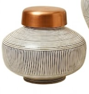 Black White Circle Jar Cover Stand