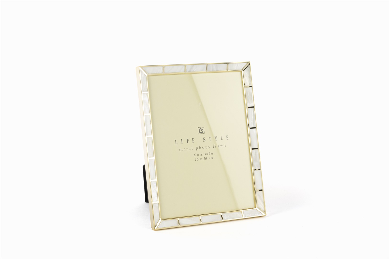 Mother-of-Pearl Photo Frame  G.Metal Trim-M