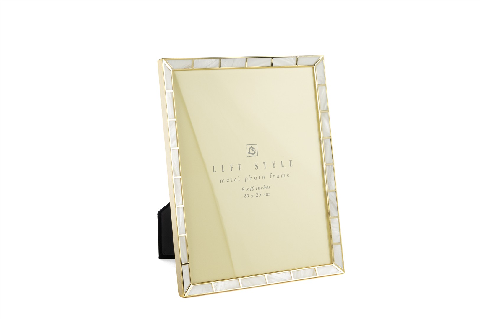 Mother-of-Pearl Photo Frame  G.Metal Trim-L