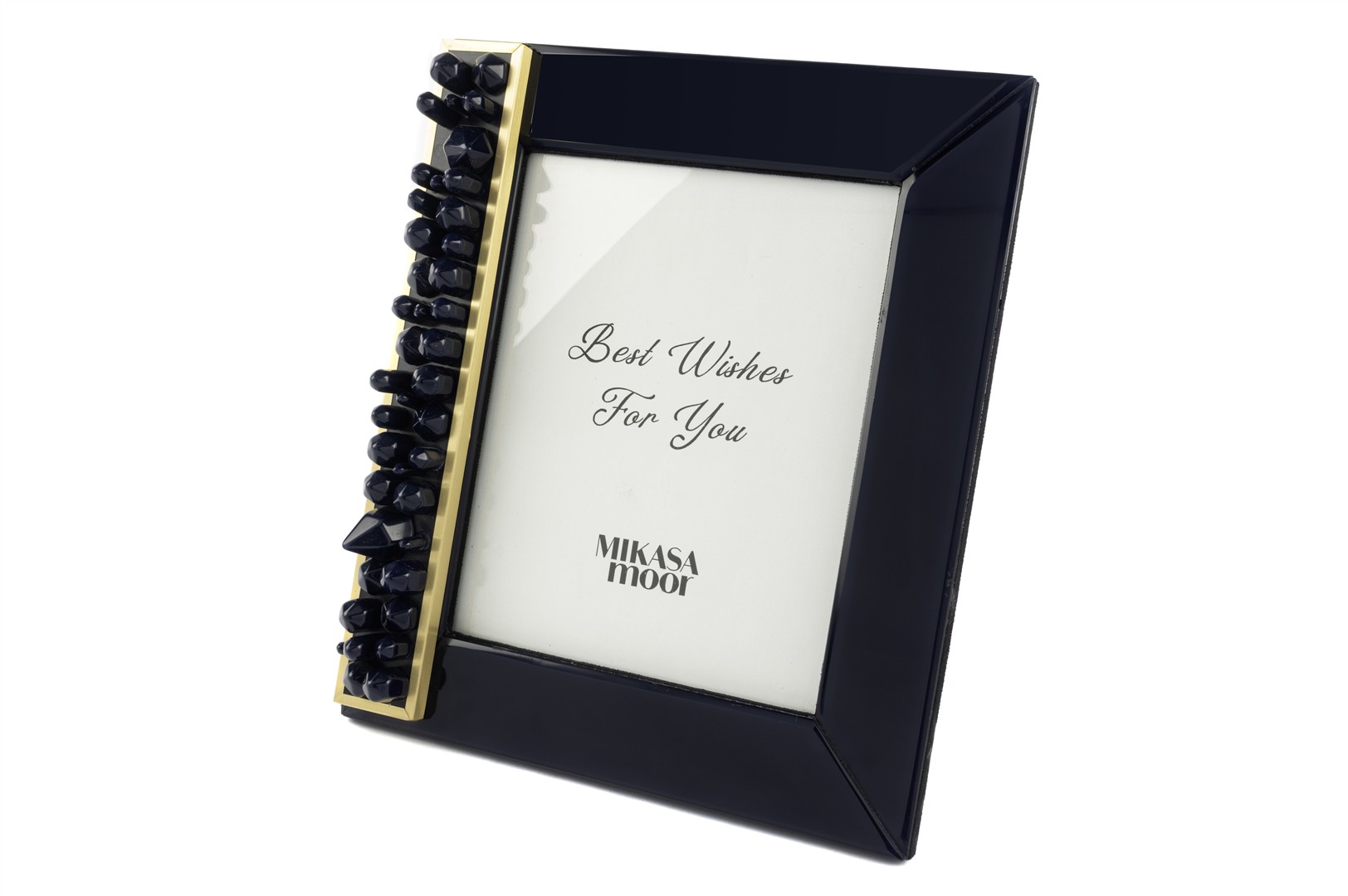 Polky Navy Blue Glass Photo Frame