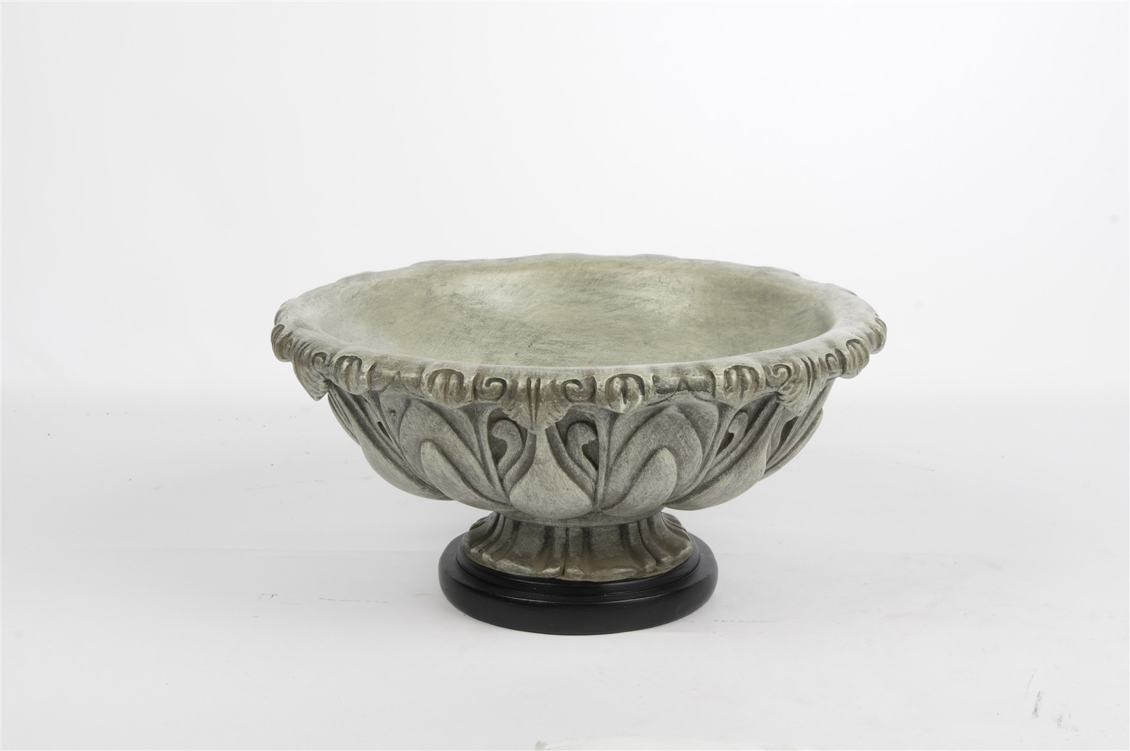 Grey Footed Decorative Bowl – Large
