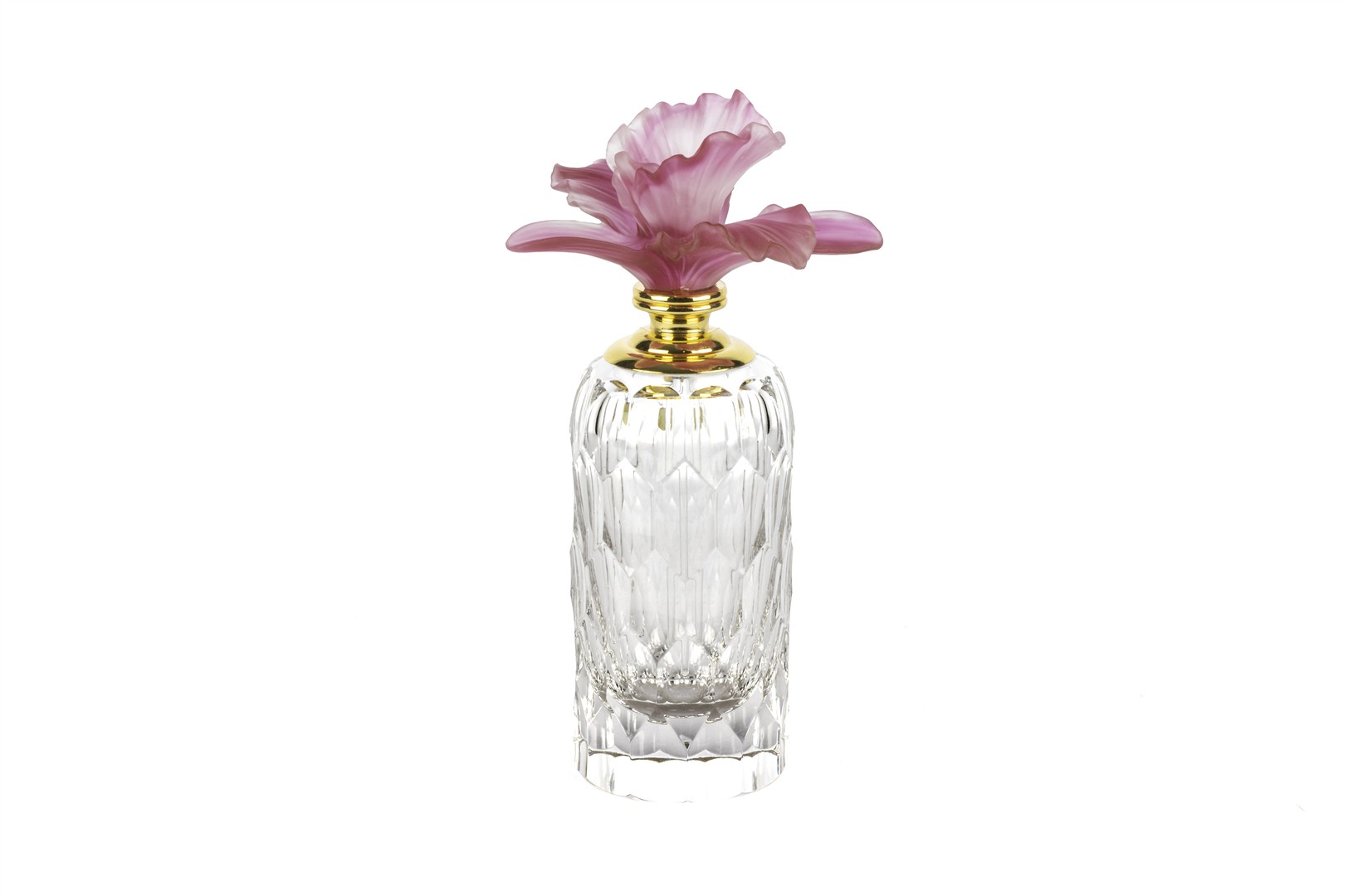 Pink Floral Decorative Perfume Bottle – Tall