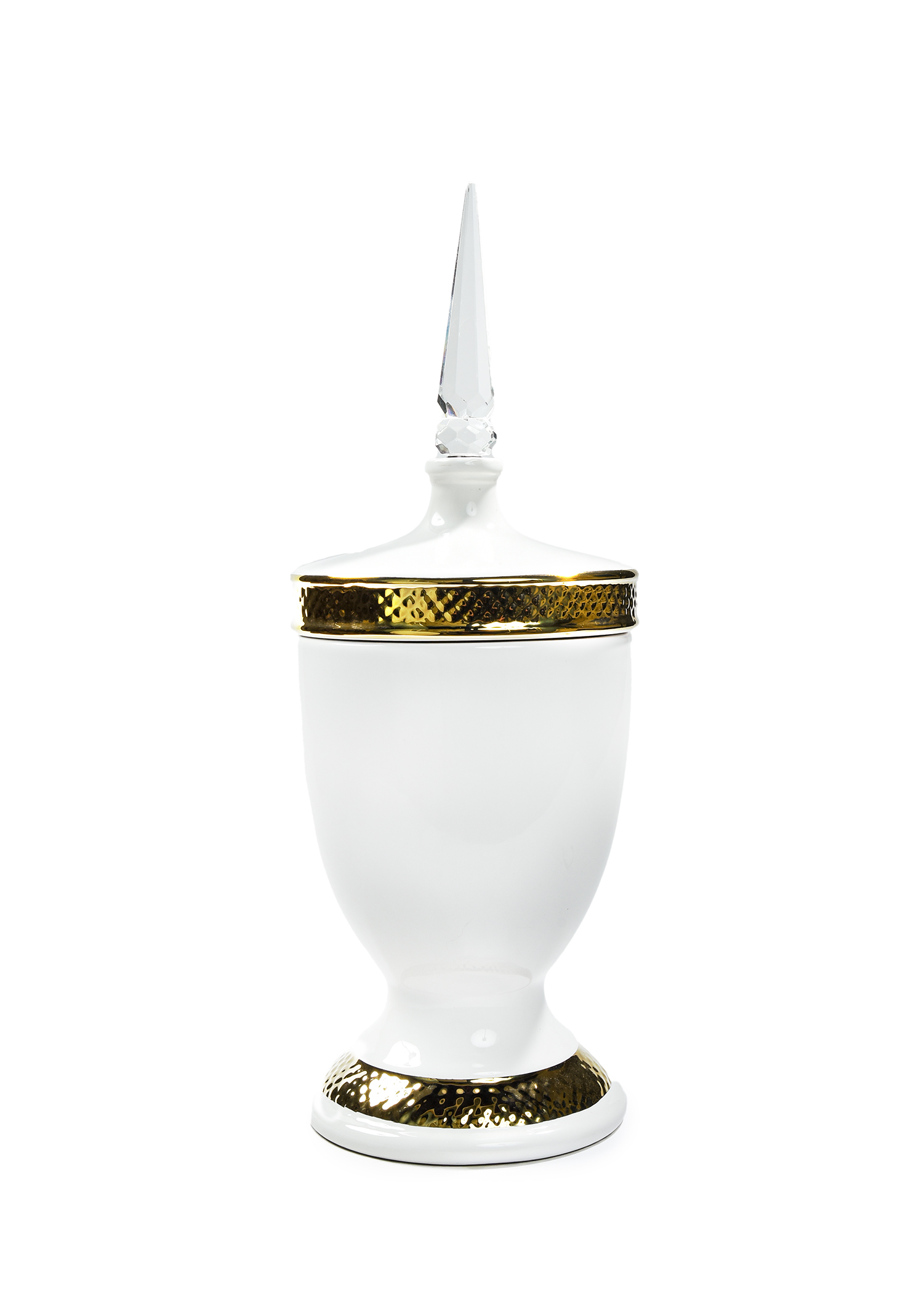 White And Gold Covered Cube  
Standard 3