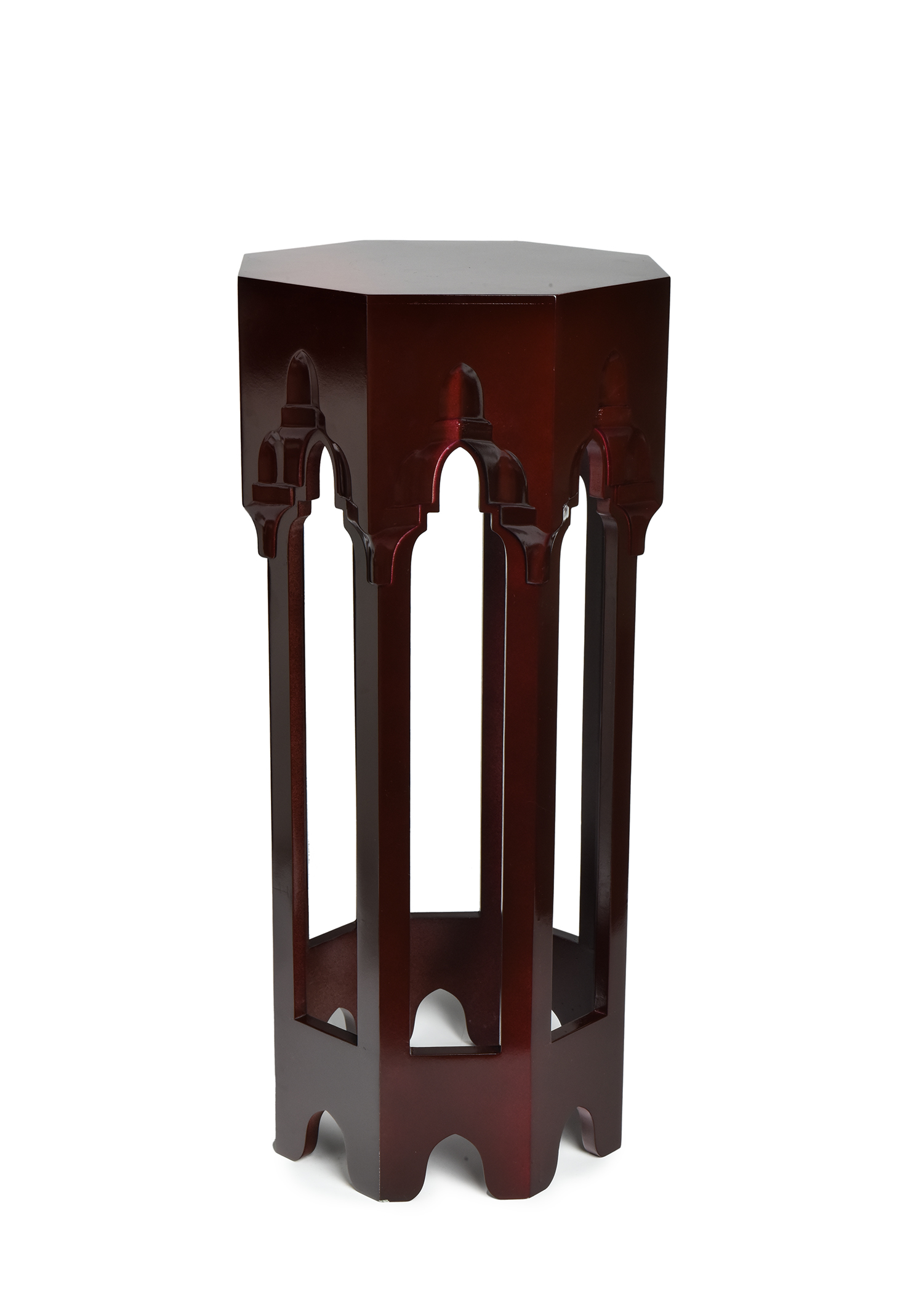 Wood Side Table Muqarnas