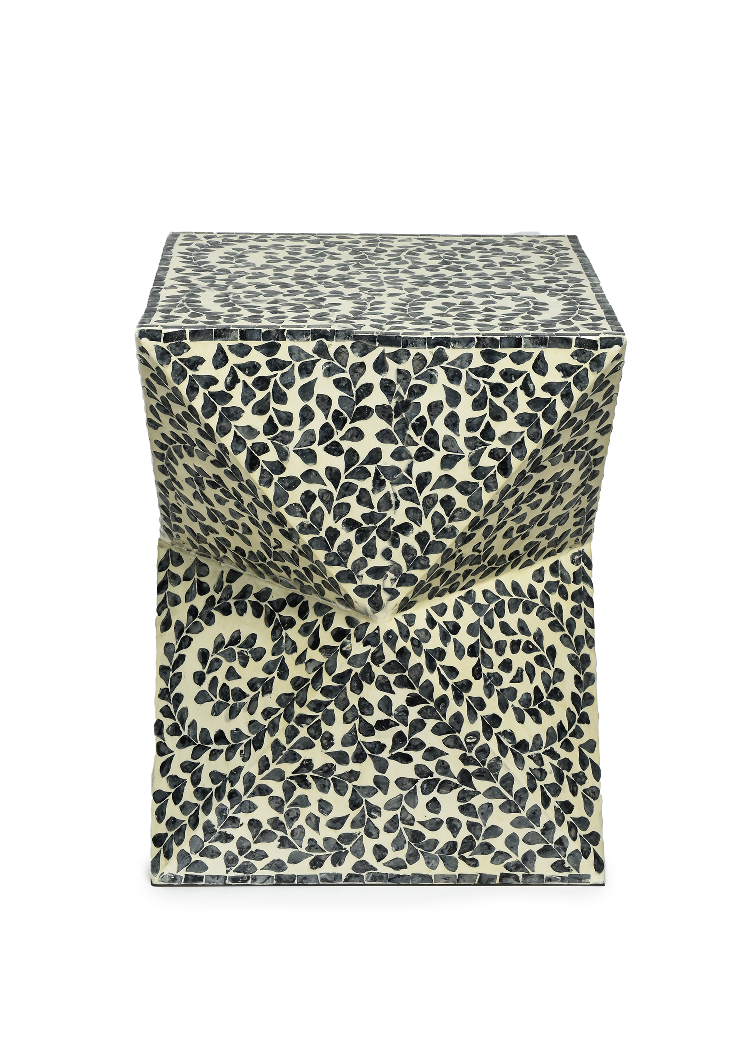Mother of Pearl Block Side Table