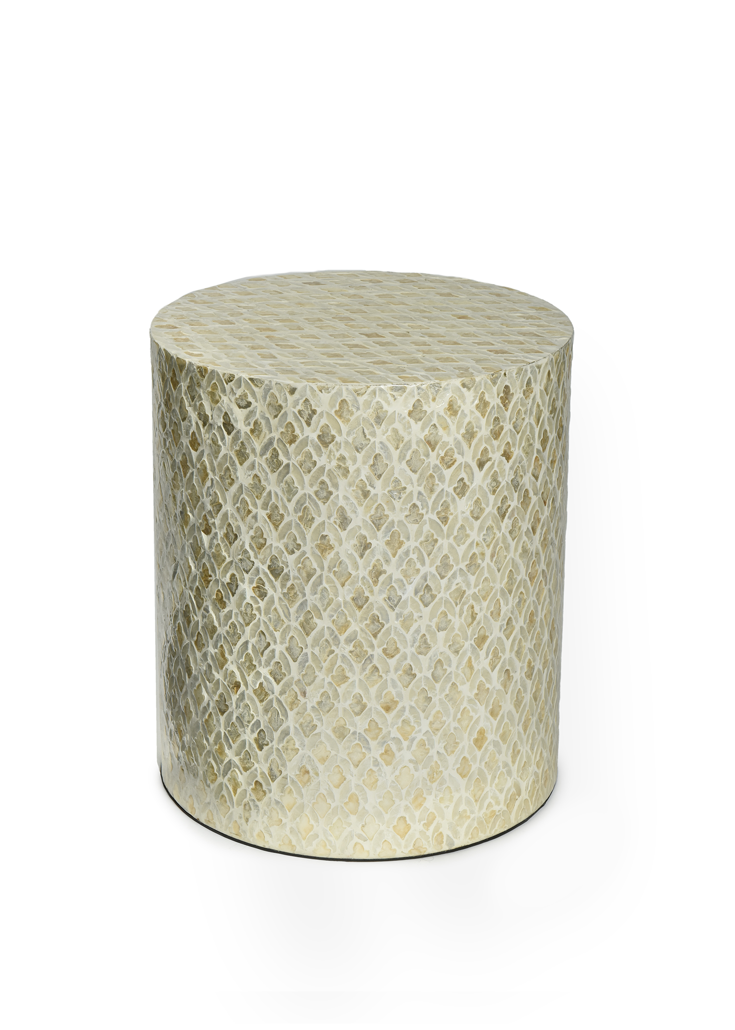 Mother of Pearl Stool & Side 
Table