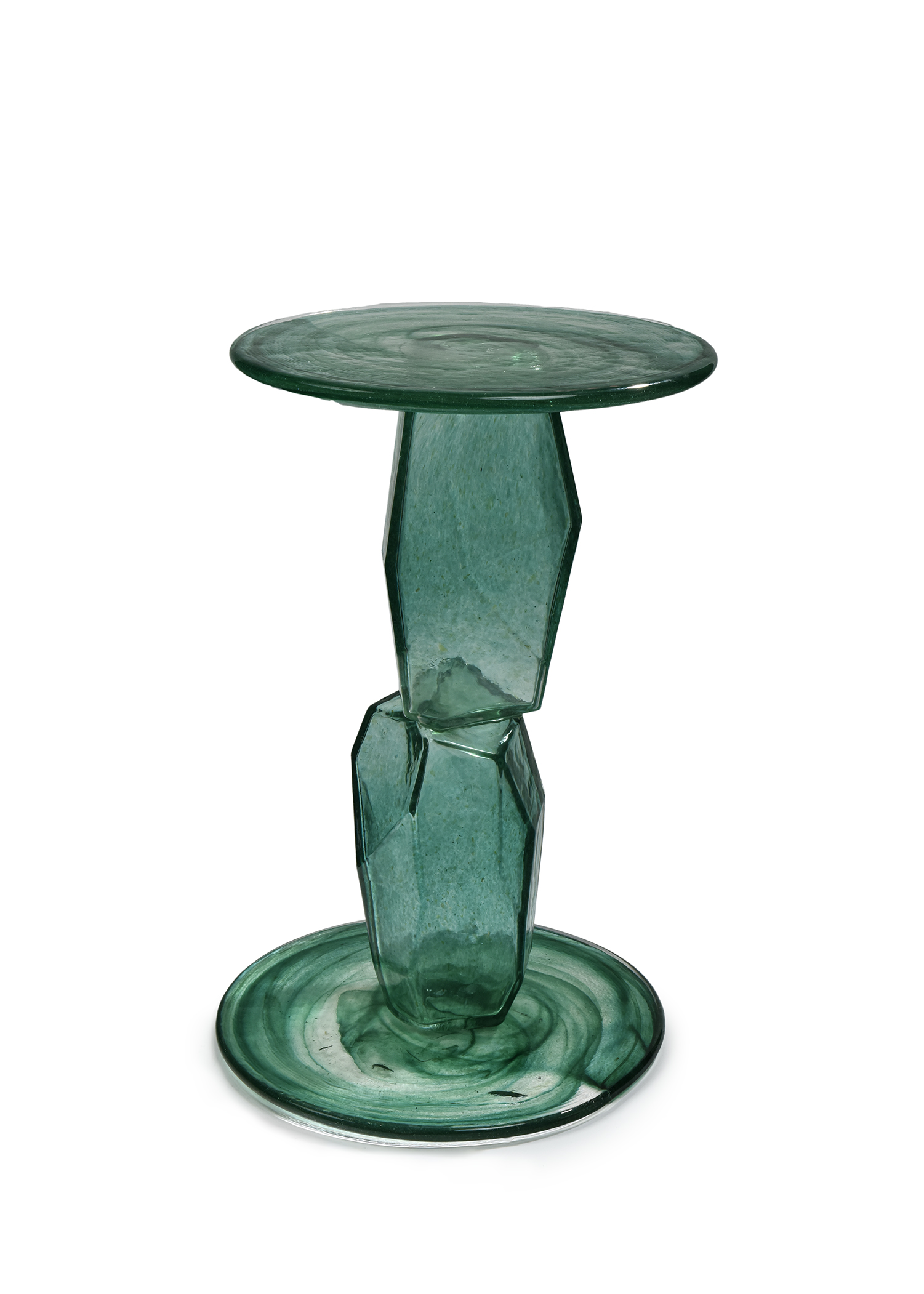Modern Green Full Glass Coffee Table