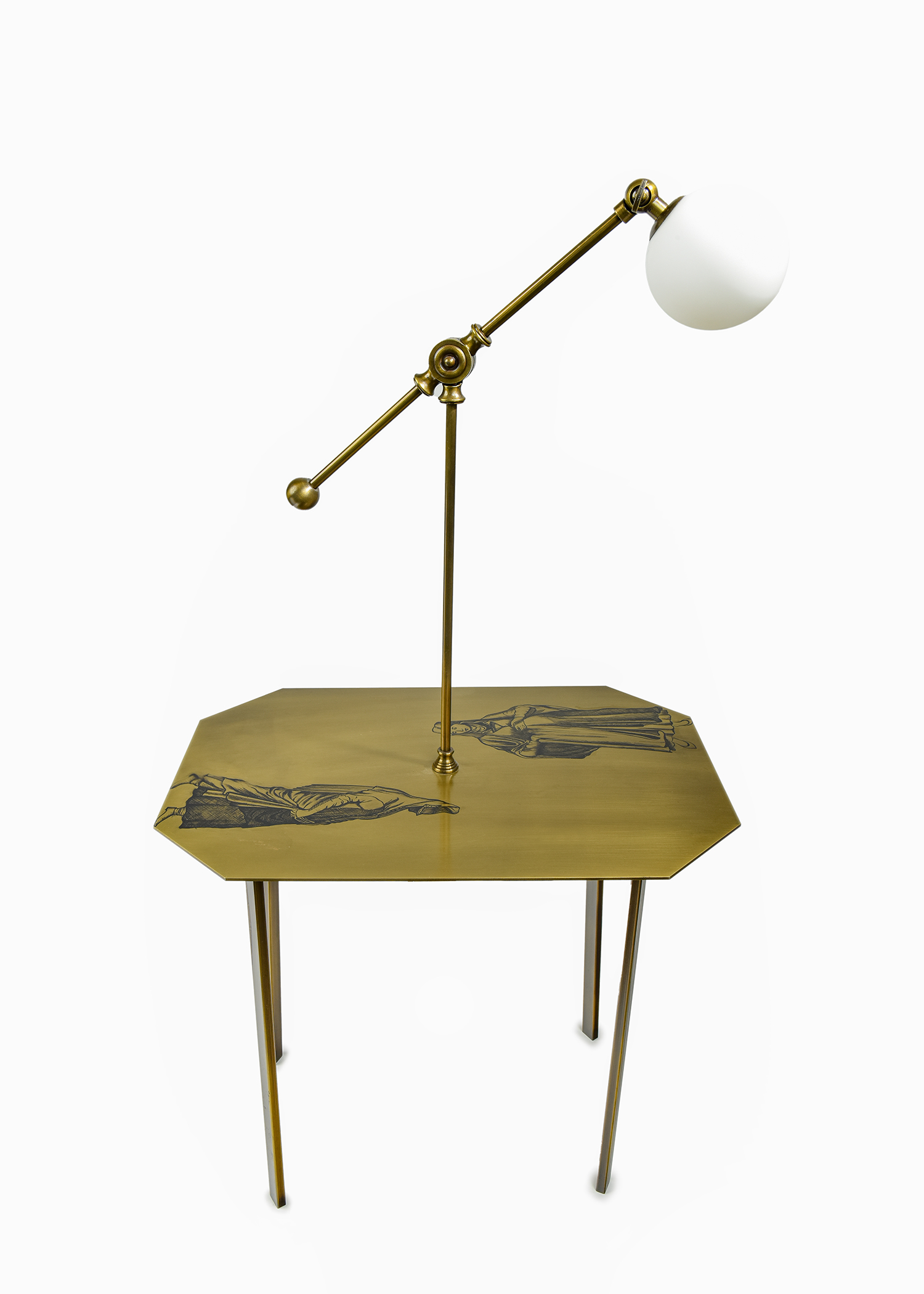 Brass Sultan Side Table