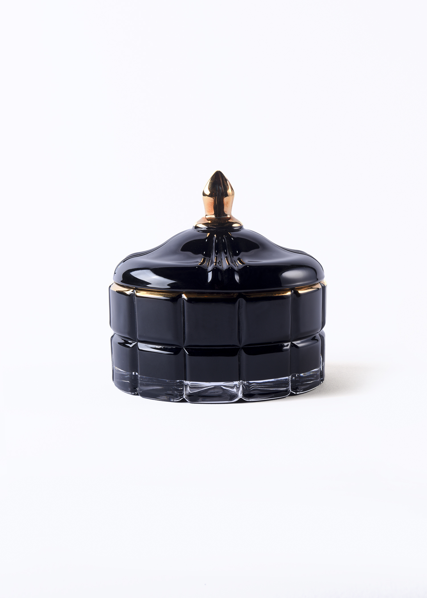 Black Art Deco Candle