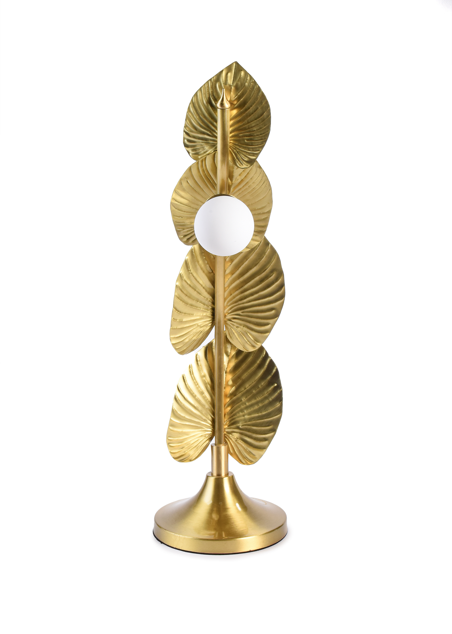 Golden Halo Leaf Lamp