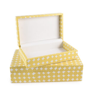 Yellow Casa storage box - Set of 2pcs