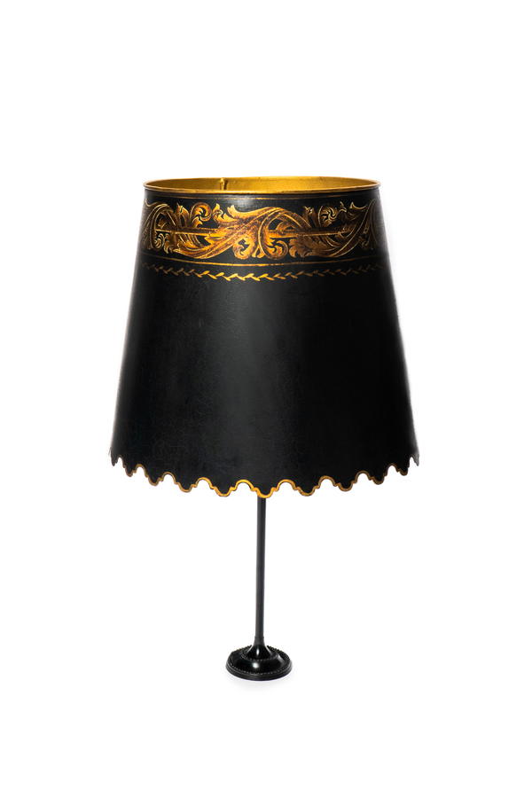 Chinese Style Black Handpainted Lamp